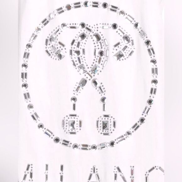 MOSCHINO - oversized tee with rhinestones - size XS ✨NWT✨ - Picture 8 of 15